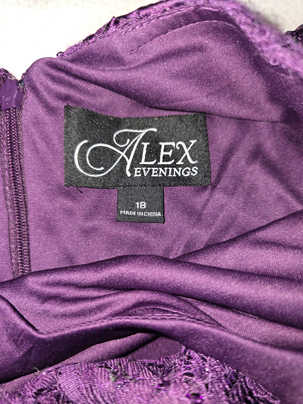 Alex Evenings Plum Embellished Maxi Dress - Picture 6 of 9